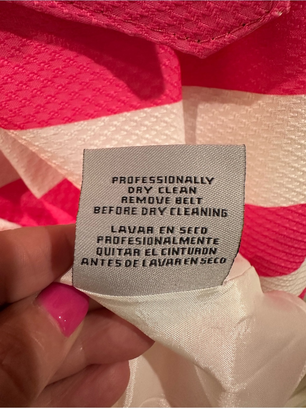 Eliza J Black, Cream & Pink Striped Sleeveless Fit-and-Flare Dress, NWT, Size 16 - Picture 6 of 6